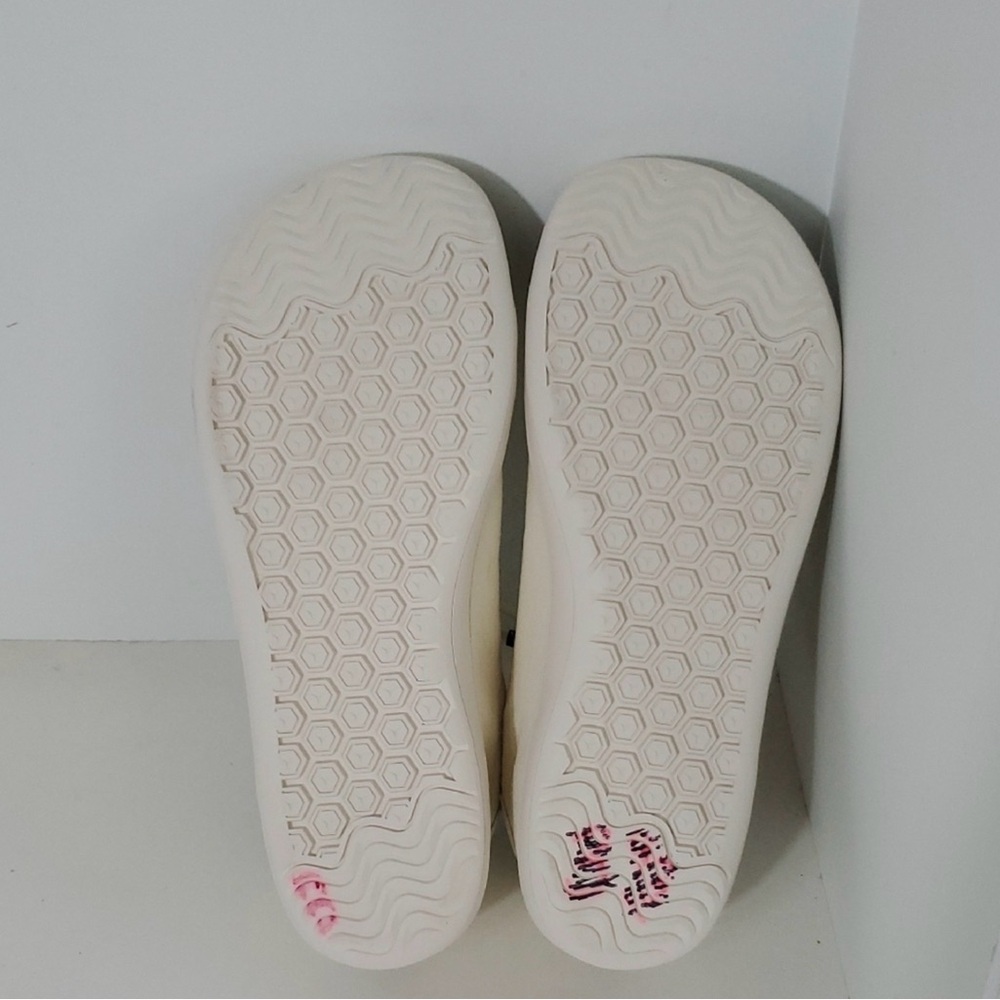 Hobibear Barefoot Minimalist Wide Toe Box Canvas Slip-On Sneakers Cream Unisex - Picture 7 of 8